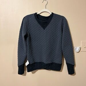 Brooks Black Speckled Pullover